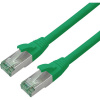 roline recycled material RJ45 (krížený) sieťový prepojovací kábel CAT 6A S/FTP 7.5 m zelená; 21.45.3236