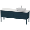 DURAVIT Luv stojaca skrinka pod umývadlo vpravo, pod dosku, 4 zásuvky, 1733 x 570 x 743 mm, nočná modrá matná lakovaná, LU9568R9898