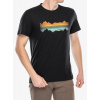 Merino tričko Smartwool Mountain Horizon Short Sleeve Graphic Tee - black