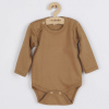 Dojčenské body Classic II moccacino, od značky NEW BABY 80 (9-12m) Hnedá