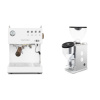Ascaso Steel DUO PID, White&Wood + Rocket Espresso FAUSTINO 3.1, white