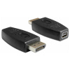 Delock 65237 DisplayPort / Mini-DisplayPort adaptér [1x zástrčka DisplayPort - 1x mini DisplaPort zásuvka] čierna 0 m; 65237