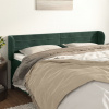 vidaXL Čelo postele so záhybmi tmavozelený 203x23x78/88 cm zamat - Zelená - 5053-146875