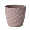 KVETINÁČ MIKA ECO RECYCLED S PODMIENKOU 270MM SIVO-BÉŽOVÝ*4575