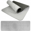 Podložka LIFEFIT YOGA MAT RELAX DUO, 183x58x0,6cm, černá