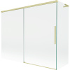Mexen Rox L paraván na vaňu 2-krídlový posuvný 190 + 90 x 150 cm, transparentný, zlatý kartáčovaný - 8C9L-190-090-55-00