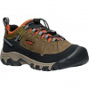 KEEN TARGHEE IV LOW WP JR dark olive/gold flame US 4 / EU 36,0 / UK 3 / 22,5 cm; Hnědá obuv