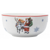 Altom Design Vianočná miska Sobí sprievod – porcelán s Mikulášom a sobom 600 ml