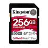Kingston SDXC karta 256GB Canvas React Plus SDXC UHS-II 300R/260W U3 V90 for Full HD/4K/8K SDR2/256GB