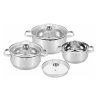 Cs kochsysteme Sada nádobí s cedící poklicí nerez Leipzig 6 ks CS-066574