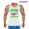 Pánske tielko RANGER® - motív Rybárčenie 02 S Zelená