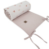 EKO Chránič do postieľky Variant: EKO Chránič do postieľky Beige Meadow 360x35cm