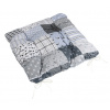 Bellatex Sedák Adéla prošívaný, Patchwork šedý - 40x40cm