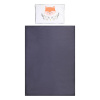 Ourbaby obliečok Baby bedding forest oranžová sivá 135 x 100 , 60 x 40 cm