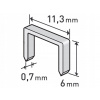 Spony Extol Premium, balenie 1000ks, 6 mm, 11,3x0,52x0,70 mm