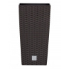 Kvetináč RATO SQUARE s vkladom 20 cm - farba: umbra