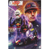 CUKROVÁ TLAČ jedlý obrázok na tortu Cukrová hmota Max Verstappen Formula + MENO