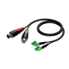 Procab CLA835/3 - 2 XLR Female x 2x Terminal block - 3m