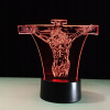 Nočná lampa 3D JEŽIŠ NA KRÍŽI 7 farieb Náboženstvo (Nočná lampa 3D JEŽIŠ NA KRÍŽI 7 farieb Náboženstvo)