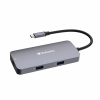 VERBATIM Hub USB-C Pro Multiport 5 Port, 2x USB 3.2, 1x USB-C, HDMI, RJ45, šedá 32150