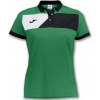 Joma Polokošeľa POLO CREW II S/S GREEN-BLACK WOMAN Veľkosť: 2XS