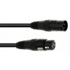 Eurolite DMX kábel XLR 3pin, 1m dĺžka, čierny