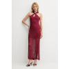Šaty Guess CYNTHIA červená farba, maxi, priliehavé, W5YK48 Z37G0 W5YK48.Z37G0 S