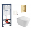 Siko Závěsný WC set do lehkých stěn / předstěnová montáž Glacera Ava GRSAVASCGL0