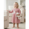 Dievčenské šaty DEER and BIRD s dlhým rukávom - 134 - Bunny ružová
