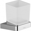 Ravak 10° TD 210 držák s pohárkem 75x100x115mm, chrom/sklo