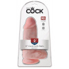 King Cock 9 Chubby dildo s prísavkou 23 cm telová farba