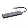 Verbatim USB-C víceportový rozbočovač Essentials 7-port 32158 šedý délka kabelu 18cm USB-C 3.2