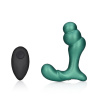 Ouch! Stacked Vibrating Prostate Massager with Remote Control Metallic Green