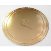 Podnos lepenkový zlatý kruh 36cm