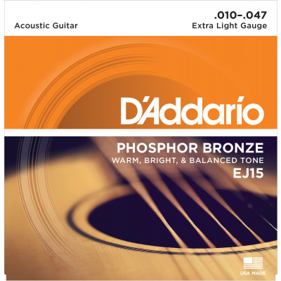 D'Addario EJ15 (Struny pre akustickú gitaru .010 - Stredne mäkké)