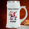 Pivný krígeľ Mikuláš - Veselé Vianoce Pivko