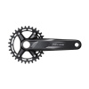 SHIMANO Stred Deore M5100 175mm 30z. 10/11-k. čierny dvojdielny bez ložísk