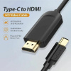 Hip Hop HDMI Kábel Vention CGUBH 2 m Čierna Zlatá