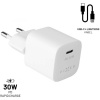 Set sieťovej nabíjačky FIXED Mini s USB-C výstupom a USB-C/Lightning kábla, podpora PD, 1.2 meter, M FIXC30M-CL-WH