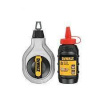 Dewalt DWHT47408-0 šnúra značkovacia + červená krieda 30m, hliníkové púzdro