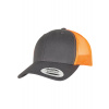 Retro Trucker 2-Tone Charcoal/Neon Orange šedá One Size Flexfit 4053838788431