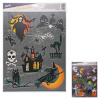 Okenná fólia halloween gliter HA001