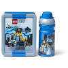 Desiatový box LEGO City desiatový set (fľašu a box) - modrá (5711938033835)