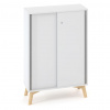Interier Říčany Policová skriňa ALFA ROOT, posuvné dvere, 2 police, 80x45x121,5cm, biela