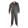 František zapínacie pánske froté pyžamo 4F-785-12 4XL tmavo šedá