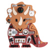 Foxy Family Manipulačná doska / Activity board Triceratops - červená 80 × 70 cm