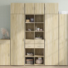 Úzká úložná dub sonoma 70x42,5x225 cm kompozitní dřevo Hnědá 3281338
