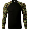 Malfini Camouflage Ls Triko unisex 166 camouflage brown S