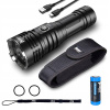 LED taktická baterka 10 000 lúmenových batérií (Wuben T70 4200 lumens taktické baterka LED USB C)