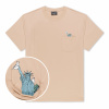 RIPNDIP - Tričko Liberty Pocket Tee Almond Veľkosť: L